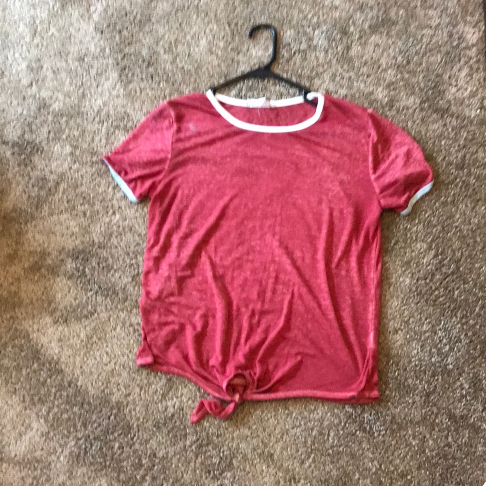 🍋Red tee